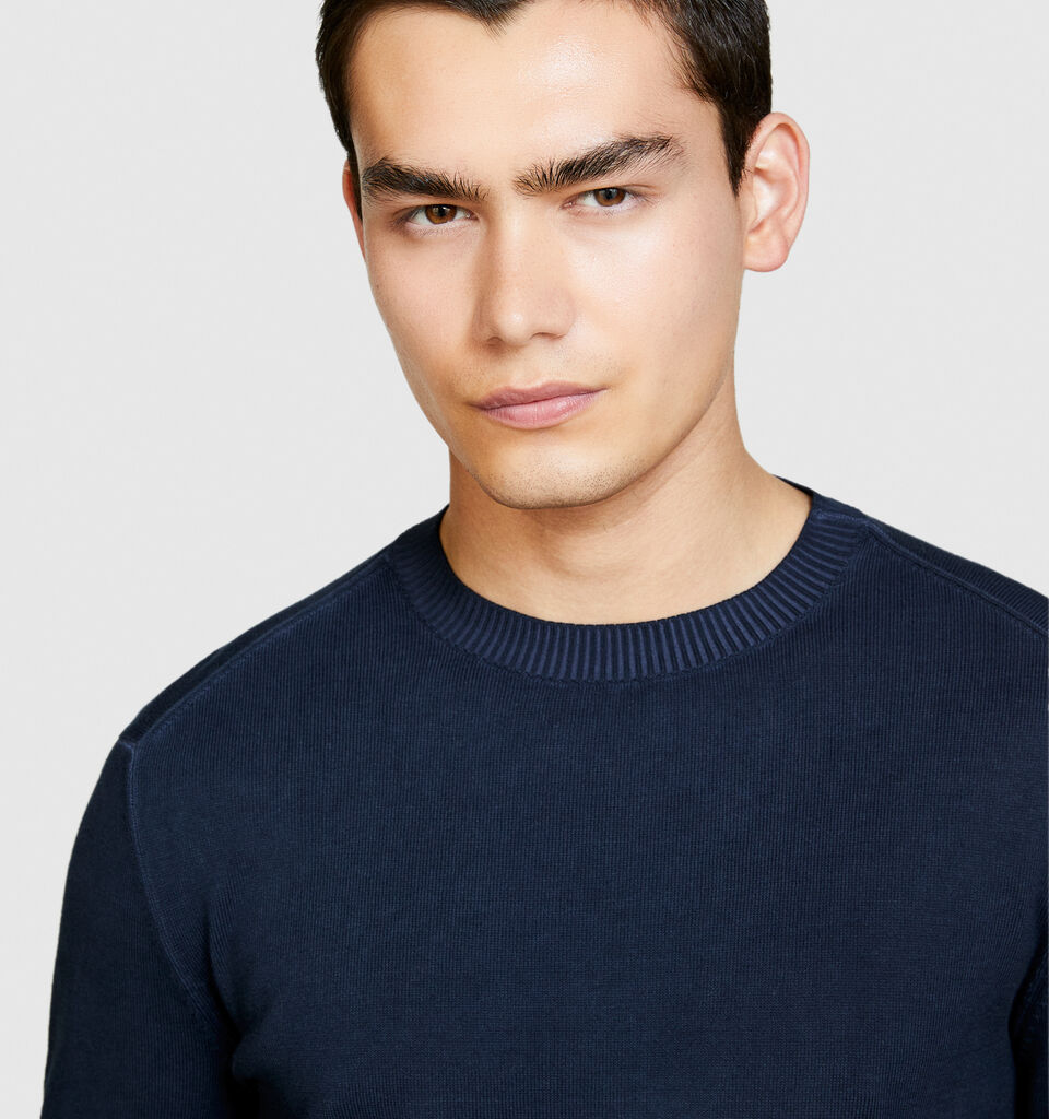 Ombre sweater - men's crew neck sweaters - Dark Blue | Sisley image number 5